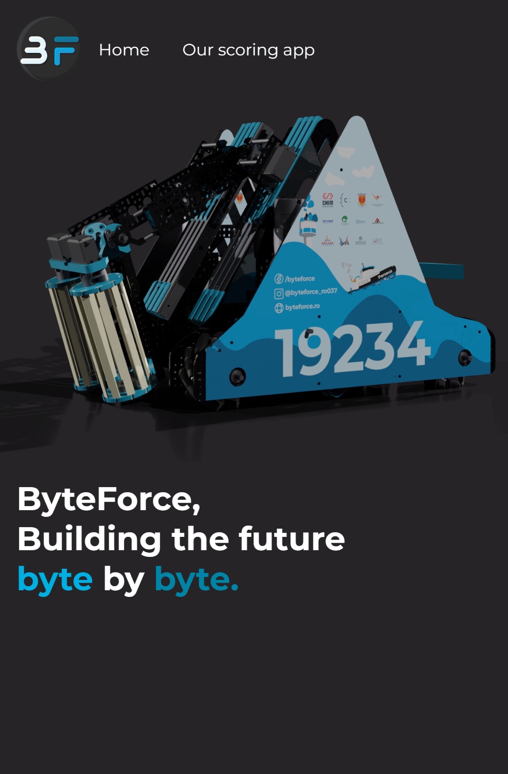 byteforce website on example mobile 2