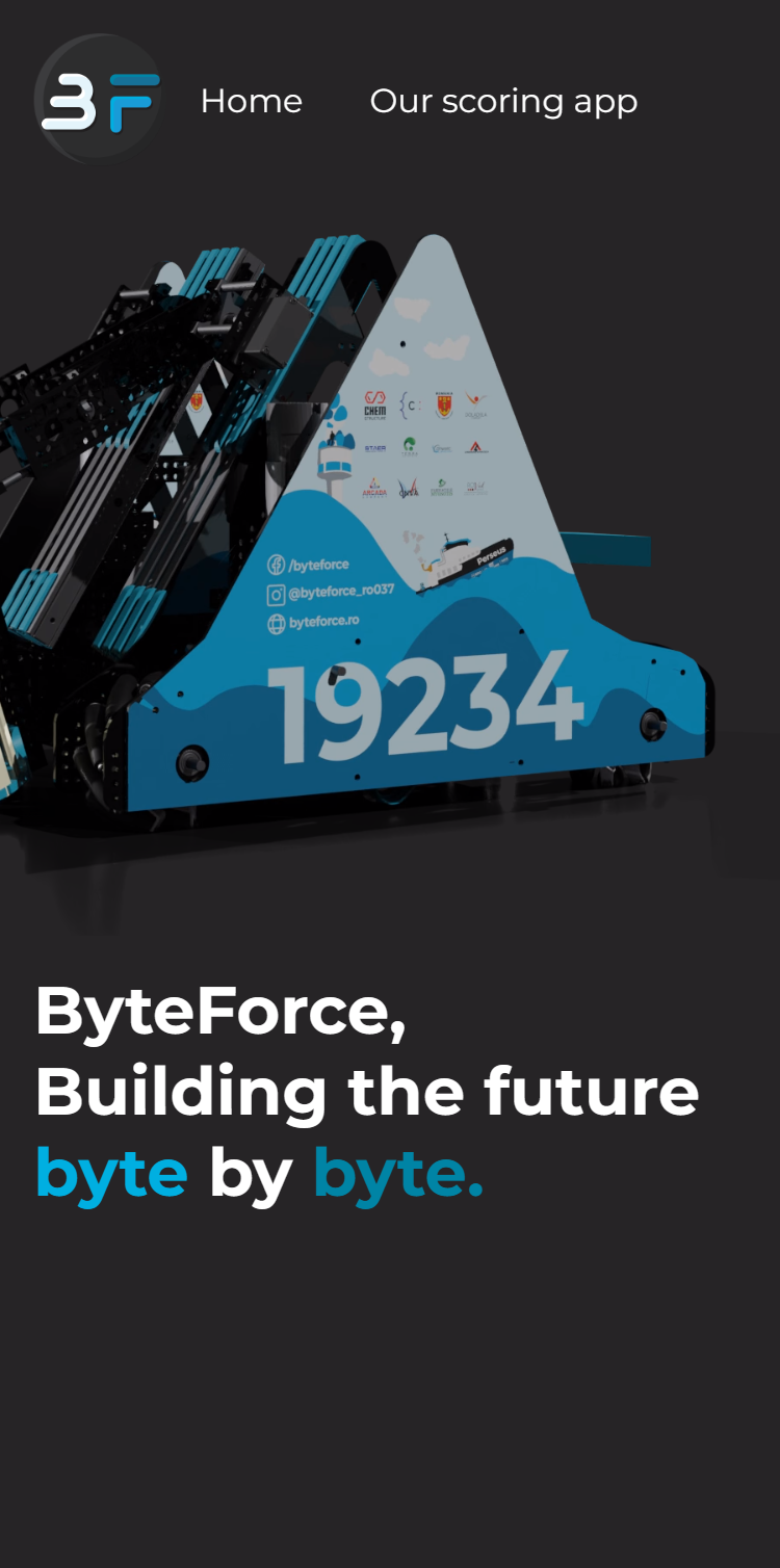 byteforce website on example mobile 3
