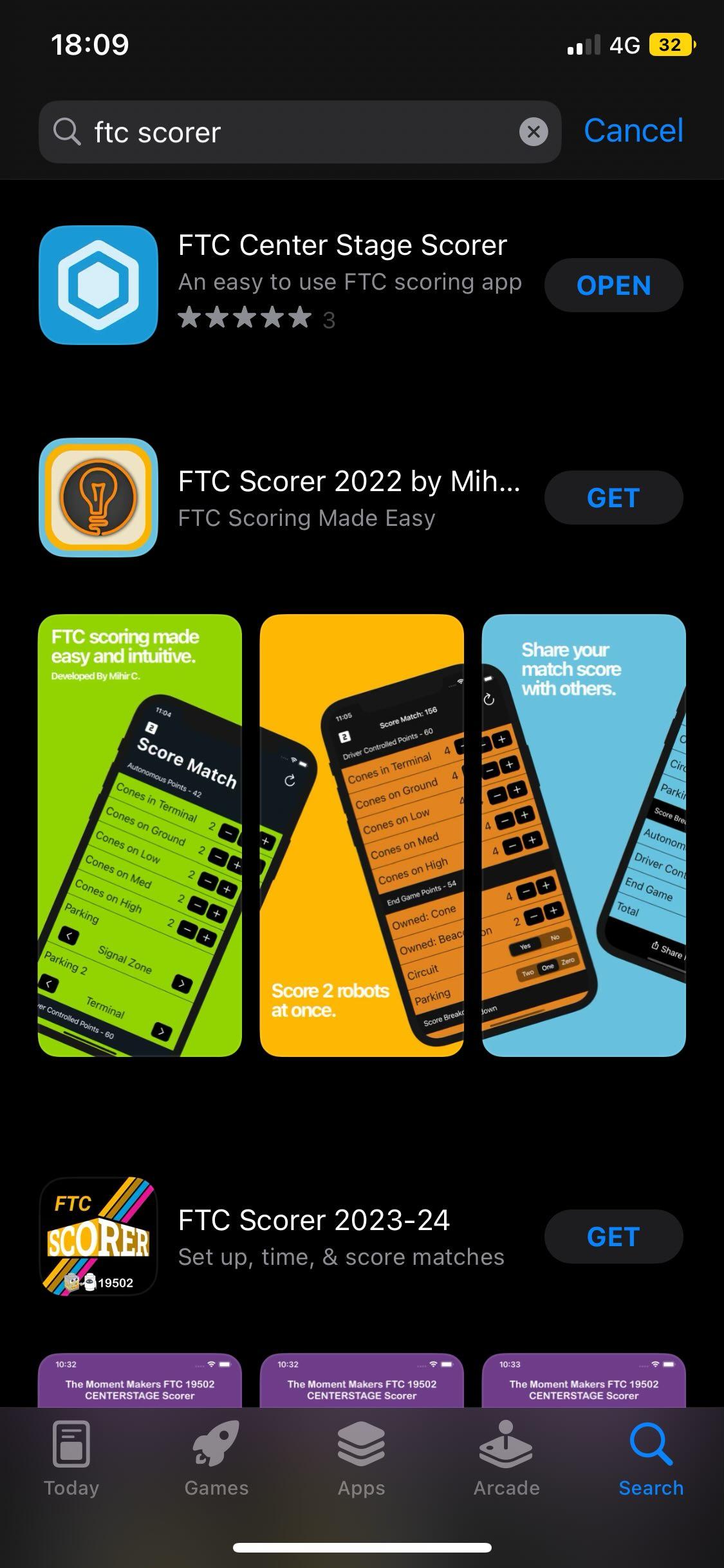 ftc scorer ranking on apple app store